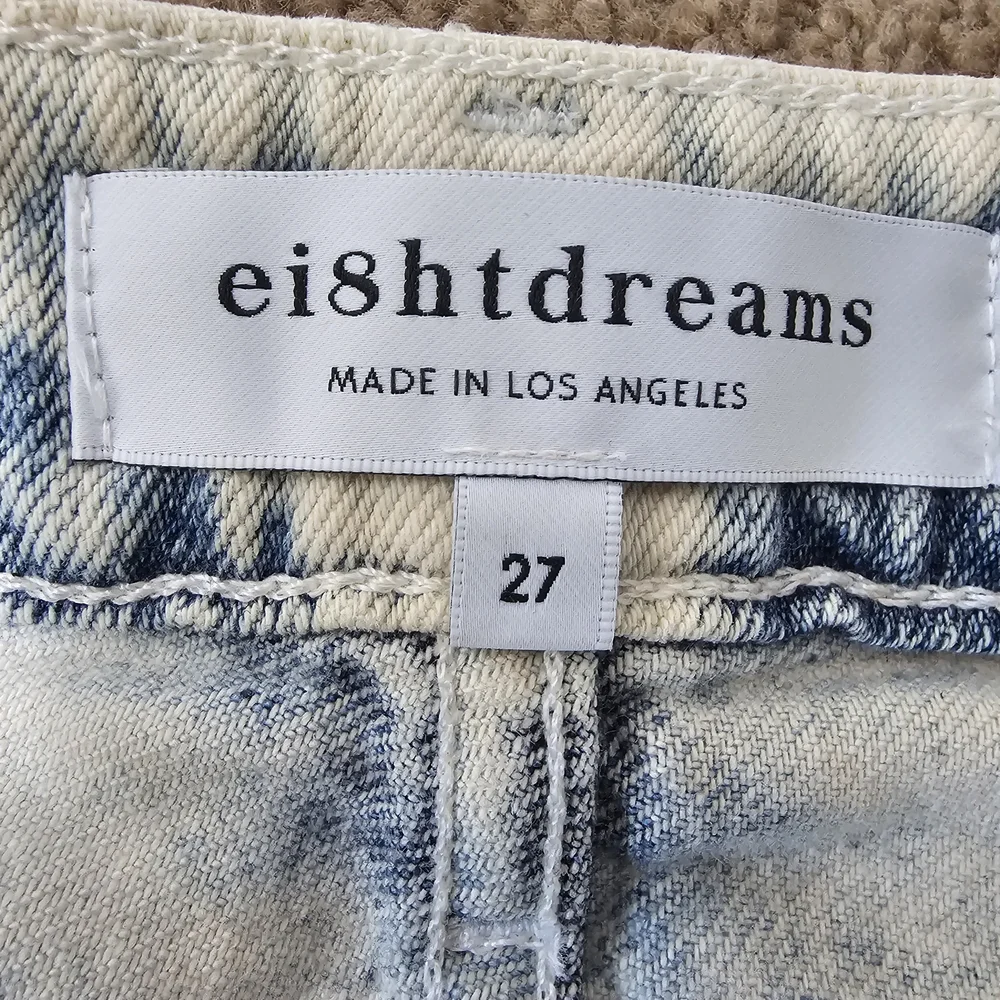 EI8HTDREAMS
WIDE LEG TIE DYE‎ CROP JEANS -BLUE - Picture 8 of 10